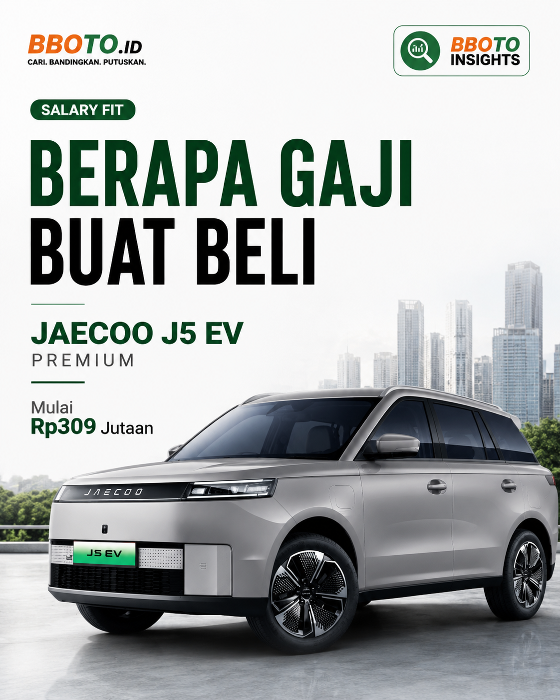 Berapa Gaji untuk Beli Jaecoo J5 EV Premium? Simulasi Cicilan dan Salary Fit 2026